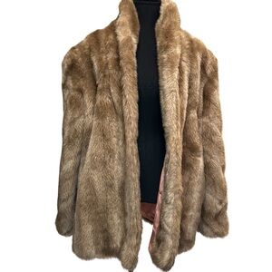 Women's Tan Teddy Jacket